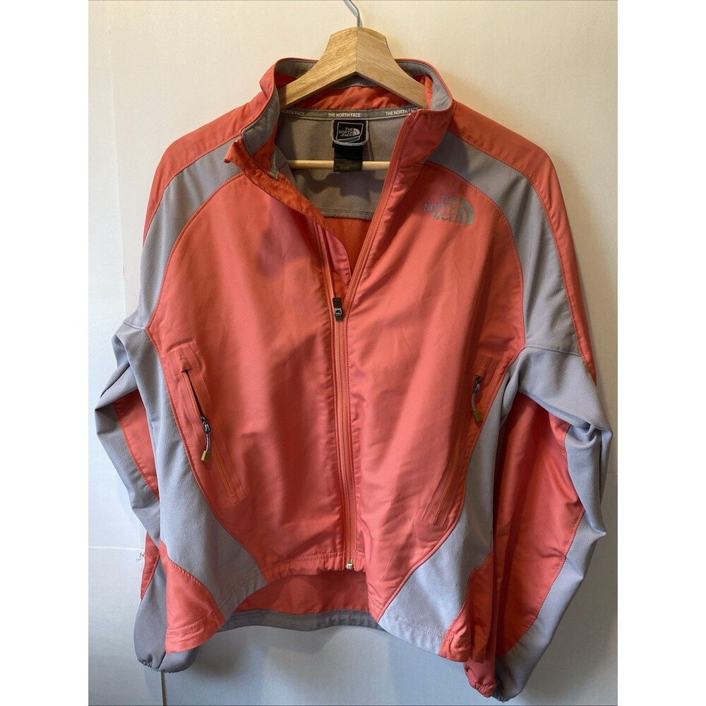 The North Face Flight Series Wind Stopper Jacket Womens M Coral Gray Running